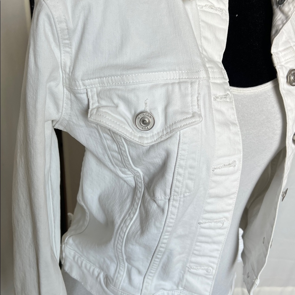 Hudson White Denim Jacket - Picture 3 of 8